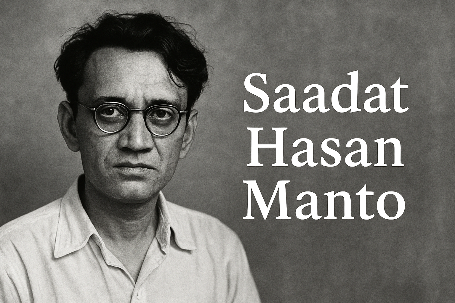 Saadat Hasan Manto – The Rebel Storyteller Saadat Hasan Manto – The Rebel Storyteller